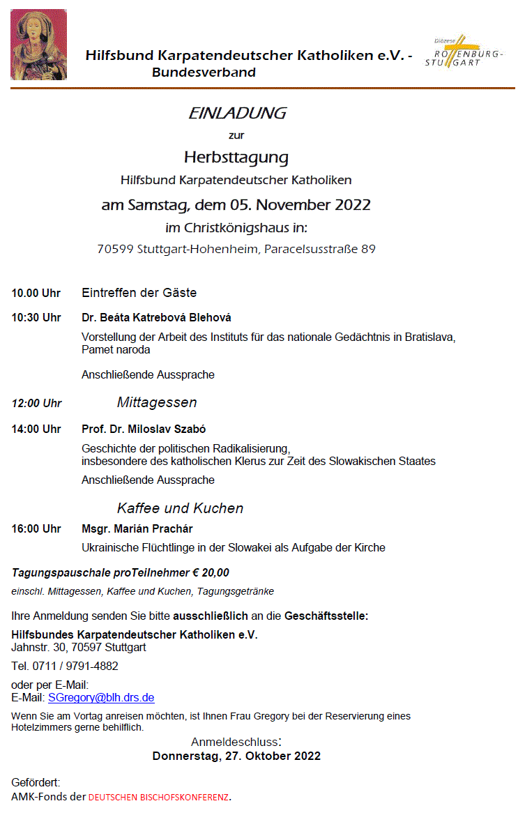 Hilfsbund Herbsttagung 2022